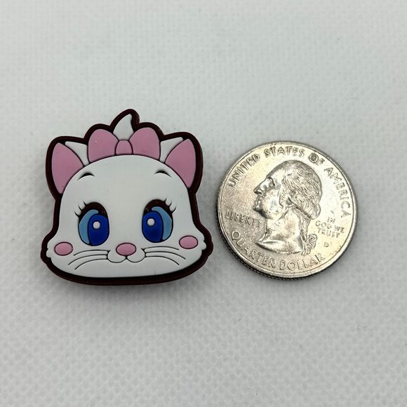 BOGO! Crocs Style Shoe Charms Jibbitz - Disney Tsum Aristocats Marie 2pc Set - Picture 4 of 5